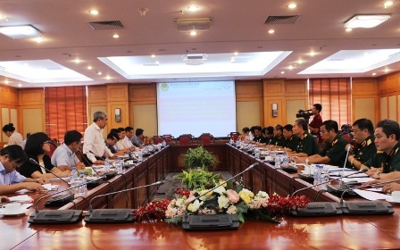  Bộ Khoa học và Công nghệ làm việc với Bộ Quốc phòng về kế hoạch và dự toán ngân sách KH&CN 2016